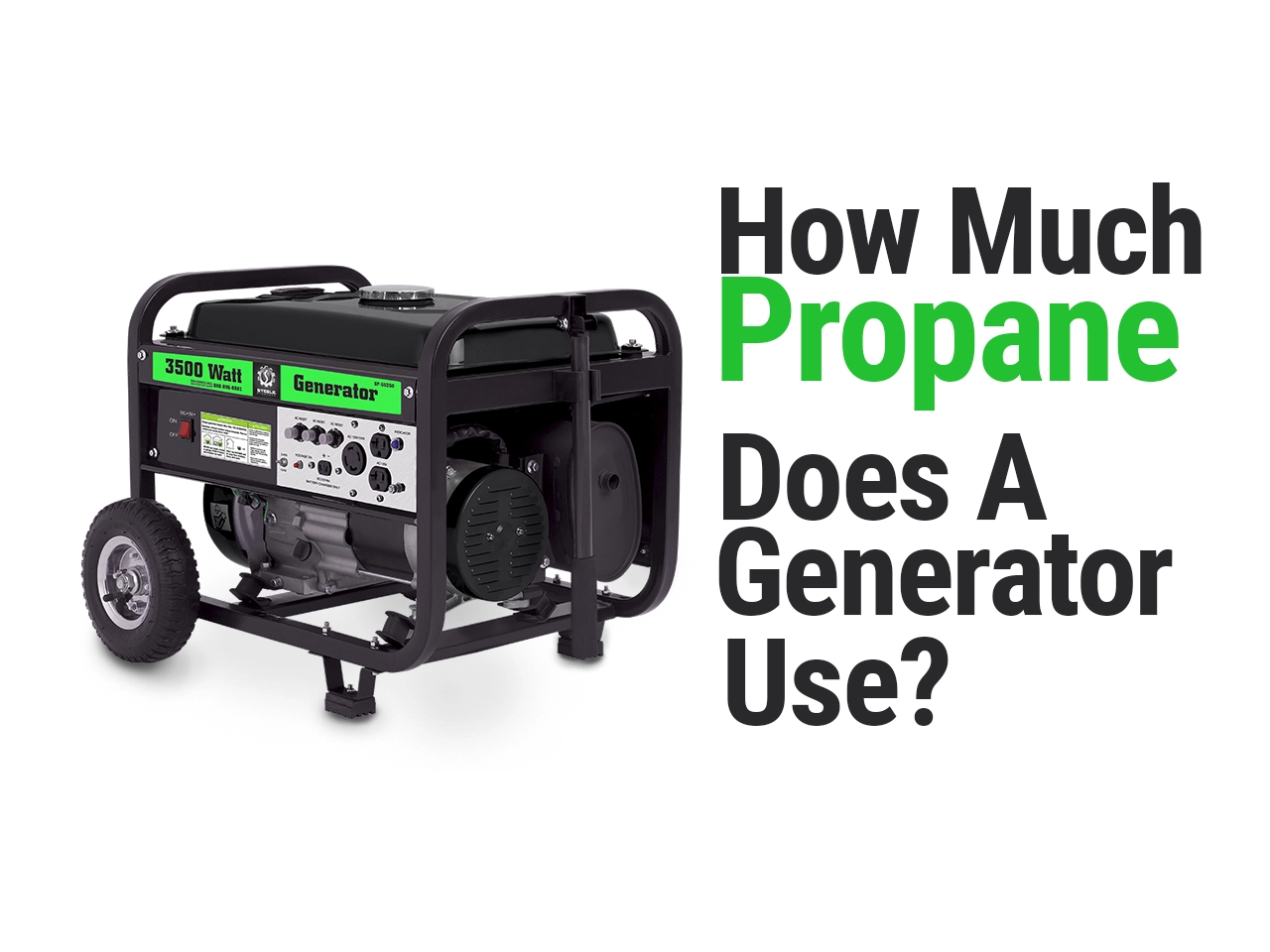 How Much Propane Does A Generator Use