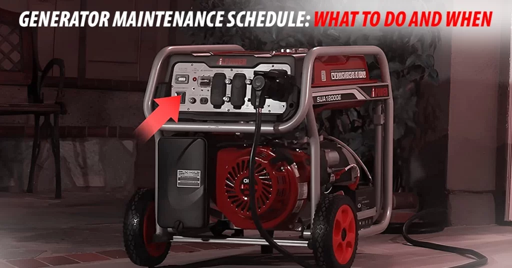 Generator Maintenance Schedule What To Do And When