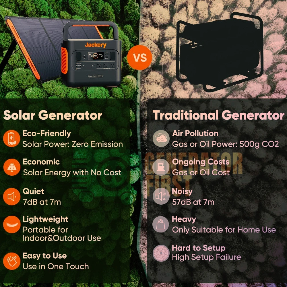 Solar Generator Vs Traditional Geneator